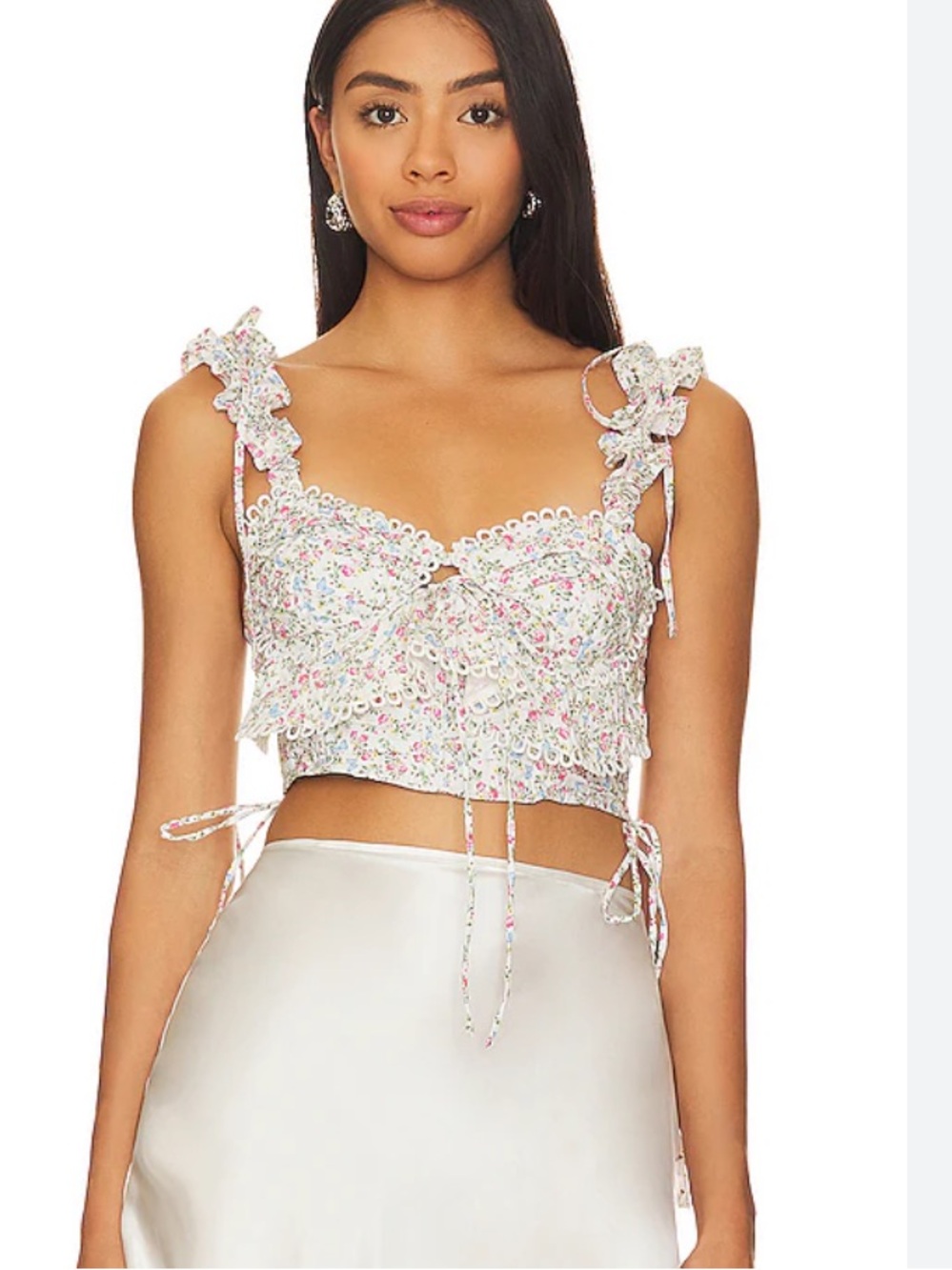 For Love & Lemons Gaia Floral Blouse NWT